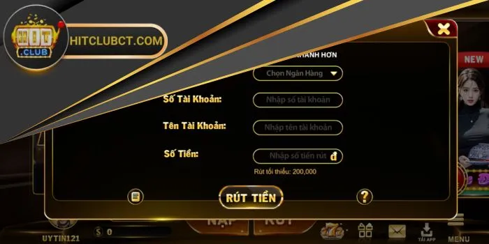 Rút tiền Hitclub có mất phí không?